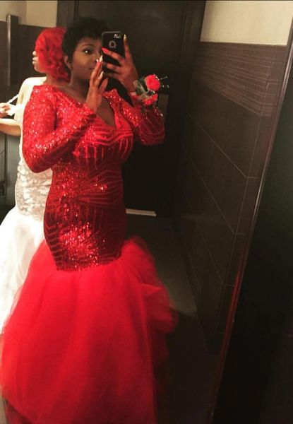 

plus size mermaid prom mermaid dress red prom dress red prom dress, Black