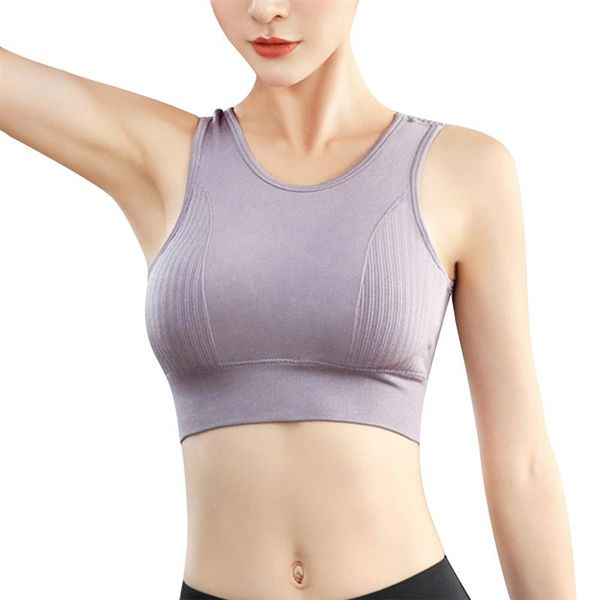 

women sports vest shockproof gather sports bra underwear breathable yoga suit wear fitness beautiful vest for ladies girls, White;black
