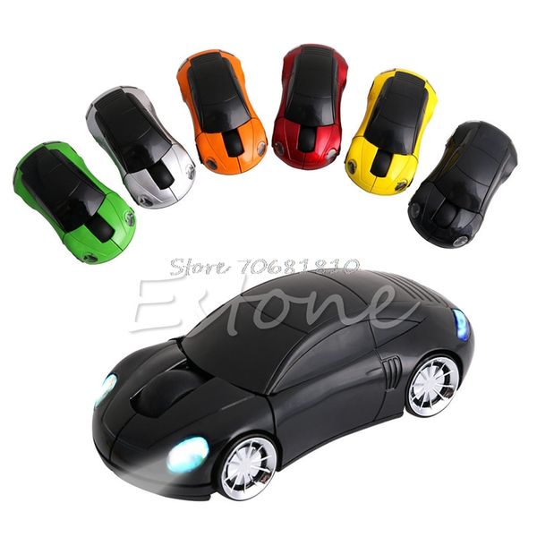 

2.4ghz 3d optical wireless mouse mice car shape receiver usb for pc lapcomputer accessories drop shipping
