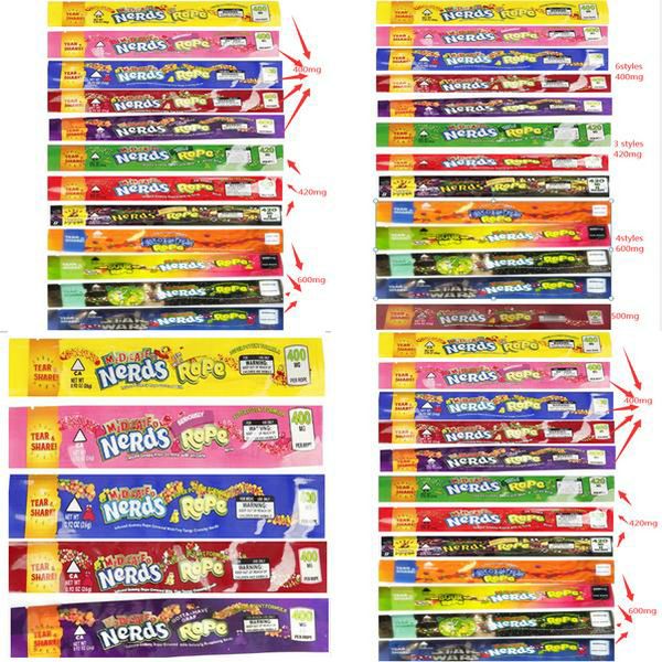 

types new rope nerds nerdsrope rope bas gummy edge bags foil 14 food medicated sealing mix three empty candy bag packaging nerds package moi