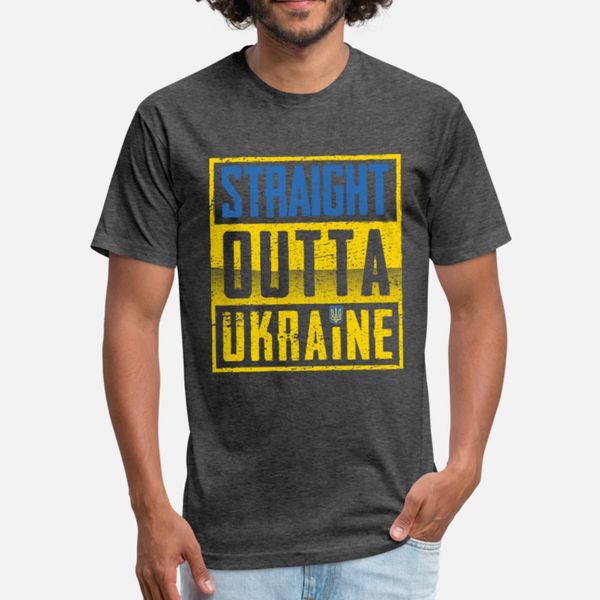 

straight outta украина подарок t shirt мужчины с коротким рукавом создание o шеи урожай сумасшедший юмор лето стандартная рубашка