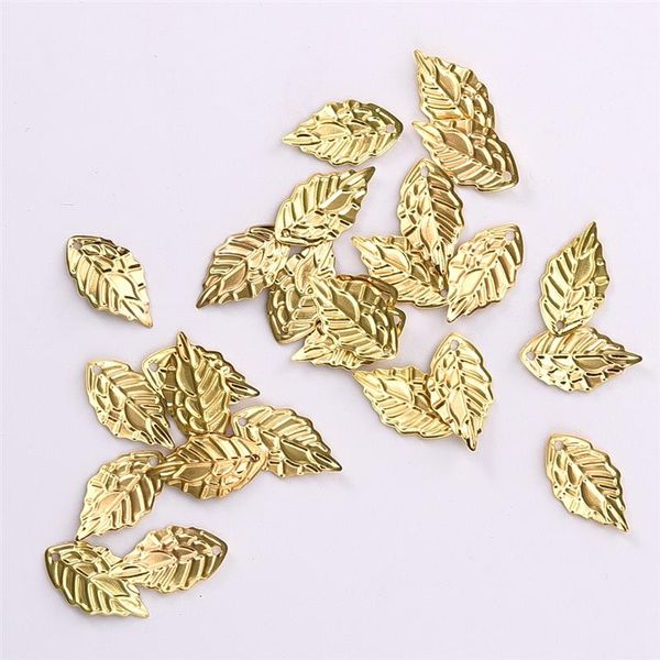 

100pcs 18x10mm antique bronze leaves pendant metal leaf charms hairpin for diy bracelet necklace jewelry findings