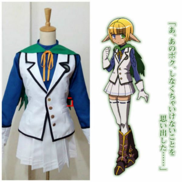 

overlord mare bello fiore skirt cosplay costume full set, Black;red