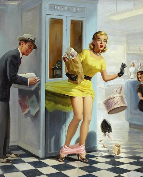 

art frahm pin up girls home decor handcrafts /hd print oil painting on canvas wall art canvas pictures a385