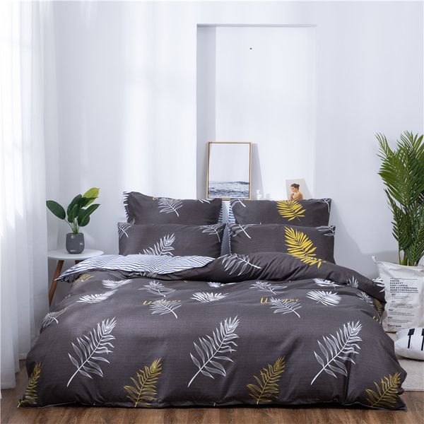 

bedding sets x-1007 printed solid home set 4-7pcs lovely pattern with star tree flower