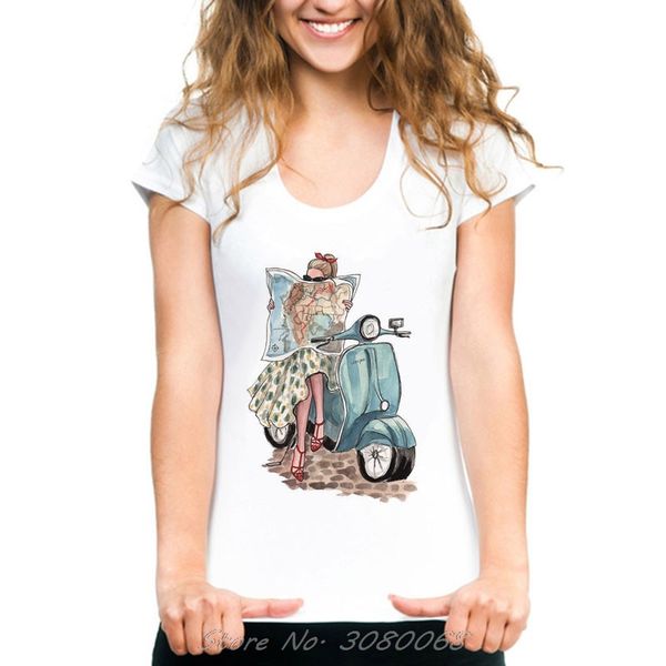 

romantic holiday harajuku female t-shirt kawaii girl vintage style t shirt for women summer cotton print tshirt camiseta mujer