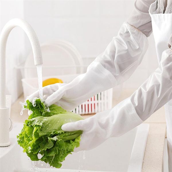 

1 pair kitchen gloves multi-use non-slip household cleaning gloves dishwashing for home