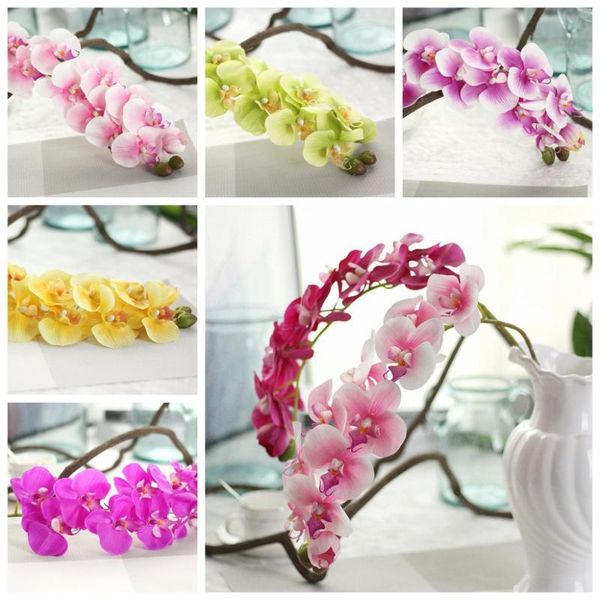 

artificial plant wedding home butterfly orchid decor silk flowers