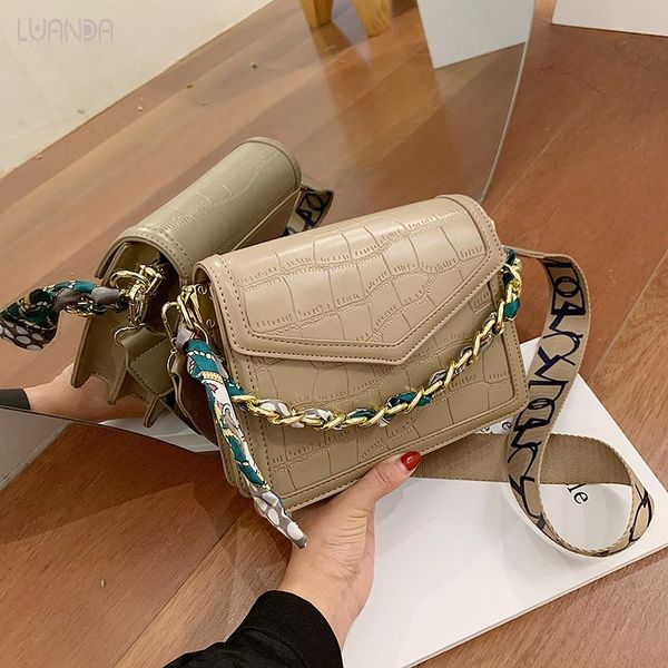

selling handbag bag girl women classic solid wild famale lady scarf ston crossbody pu leather shoulder flap for women