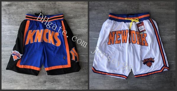 

new york knicks men 1997-98 just don green nba men basketball shorts, Black