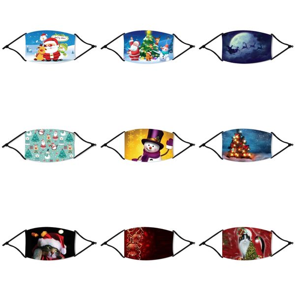 

face christmas masks fashion breath valve pm2.5 mouth christmas mask anti-dust anti pollution can put filter mouth-muffle mma3320#18833, Black