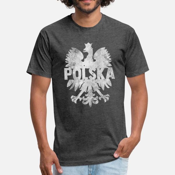 

the polish eagle t shirt men print cotton round neck male sunlight comical summer style formal shirt