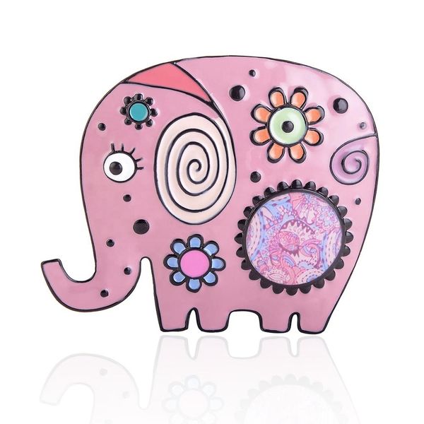 

brooch of funny elephant brooches men women's alloy brooch pin for women flower pins weddings banquet party jewelry badge, Gray