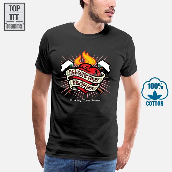 

agnostic front discipline working class heroes colors t shirt s 5xl 100% cotton