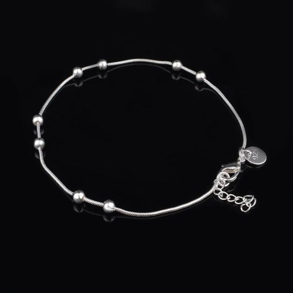 

simpe beads exquisite hand chain fashion pattern stylish bracelet jewelry elegant shiny women bracelet gift hand chain, Golden;silver