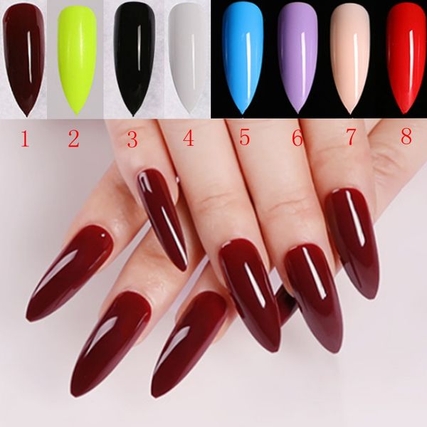 

the new fake nails, long section, a total of 8 colors, including red, sky blue, black, yellow, purple, beige, white and so on, Red;gold