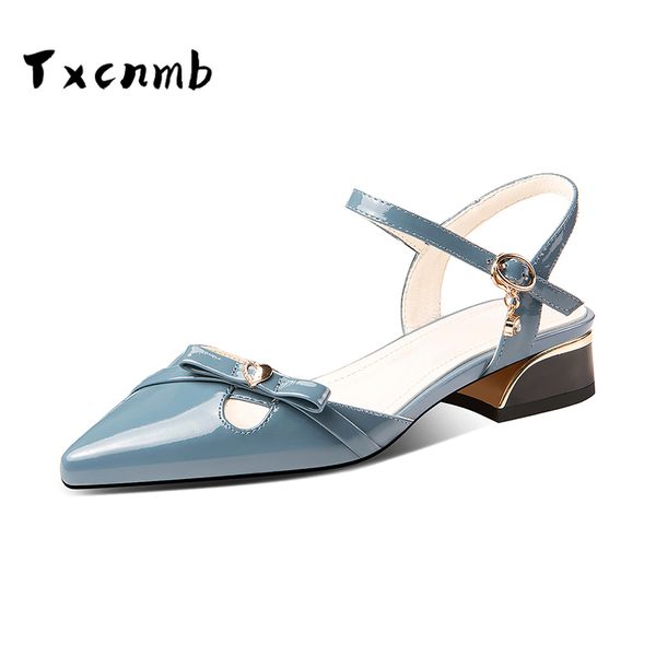 

cow leather women summer sandals low heels buckle pointed toe gladiator sandals beach dress shoes comfortable ladies, Black