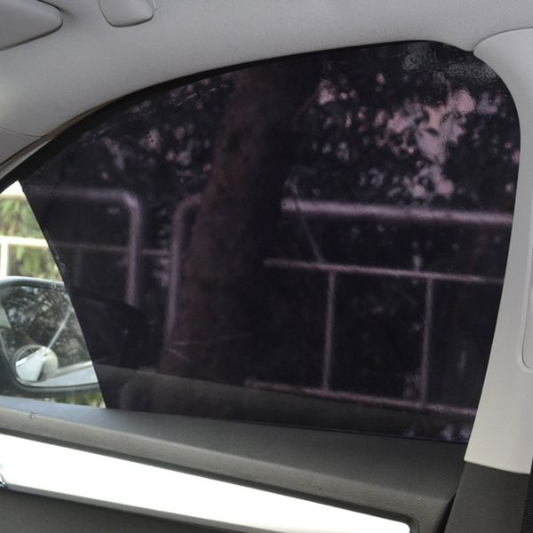 

diy car styling black pvc car side window sunshades electrostatic sticker sunscreen film stickers cover automobiles accessories