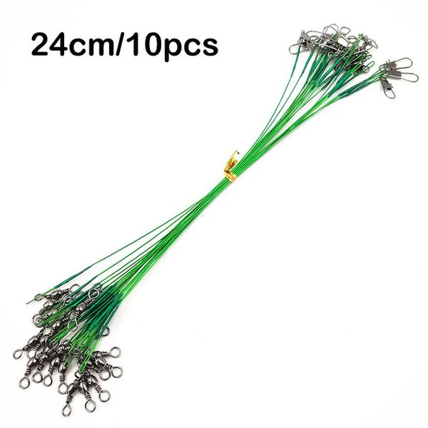 10pcs-green-24cm - Tippet