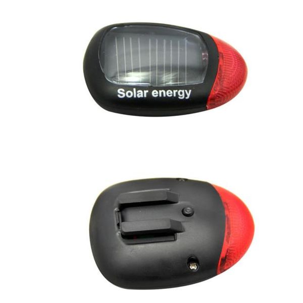 

bicycle taillight solar energy led cycling rear lamp bike bicycle head front light warning with installing mount #t1p