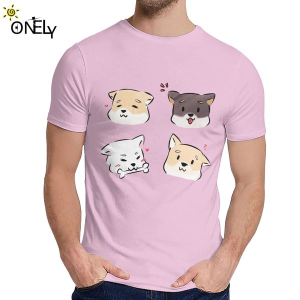 

shiba inu cute t-shirt fashion crewneck harajuku for men 100% cotton us size s-6xl big size tee