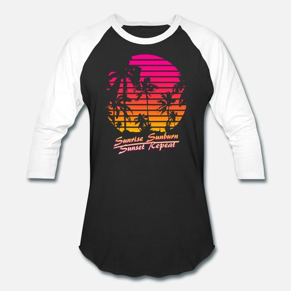 

sunrise sunburn sunset repeat t shirt men print short sleeve crew neck letters gift fashion spring novelty shirt