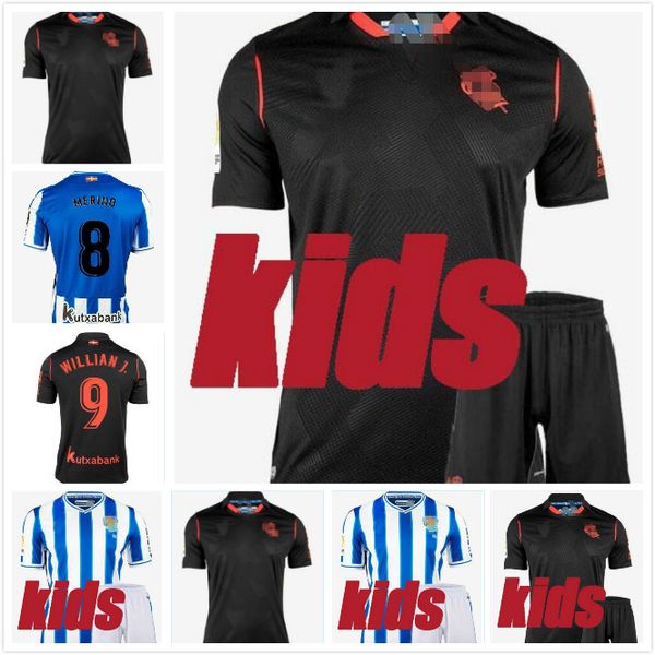 

man+kids kit 20 21 real sociedad soccer jerseys illarra 2020 real sociedad camiseta de fÃºtbol juanmi oyarzabal football shirt willian jersey, Black;yellow