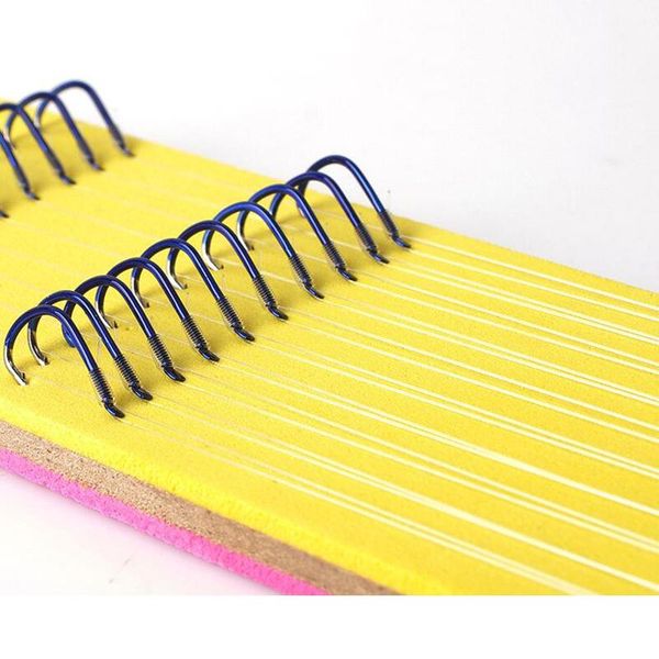 

mulinelli da pesca 10 pairs / batch blue double hook steel fishing hook high carbon squid hook salt water sea fishing line