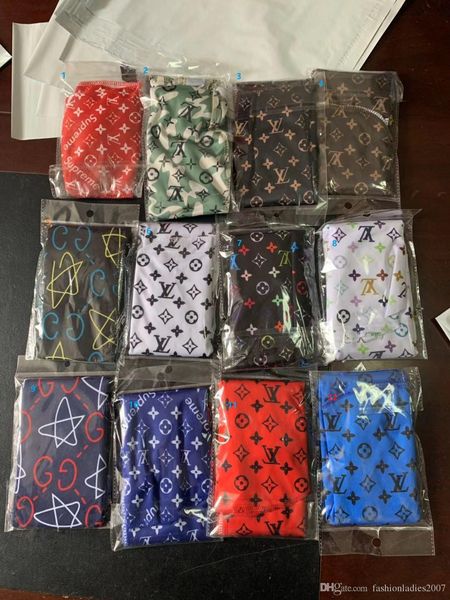 

brand satin silk head wrap durag long tail beanies for men and women 70 designs hip hop headwraps cap streetwear drop ship