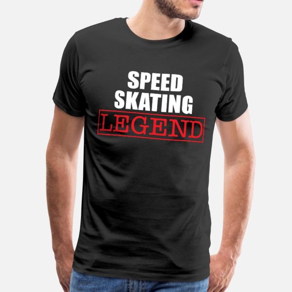 

speed skating legend t shirt men designs 100% cotton s-xxxl standard anti-wrinkle funny casual spring standard shirt
