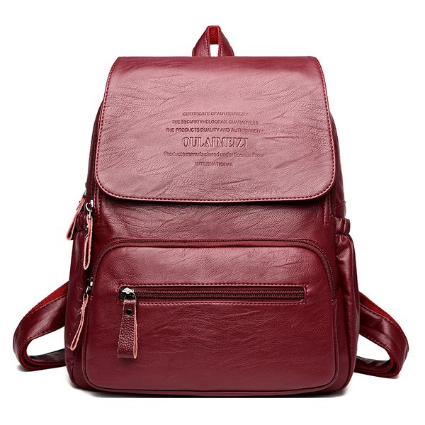 

кожа камера tag2020 мода большой емкости рюкзак женский 2020 новый стиль студент сумка из мягкой кожи открытый водонепроницаемый путешествия