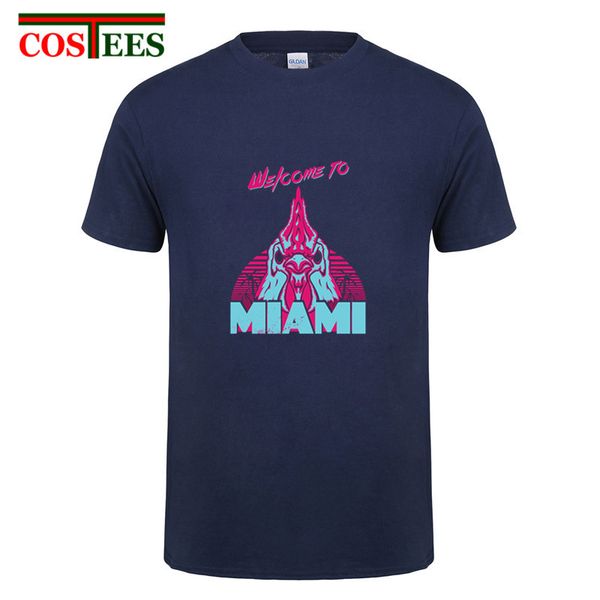 

awesome ine welcome to miami t shirt men 2018 new arrival boy 100% cotton summer design tees game ine miami shirt homme