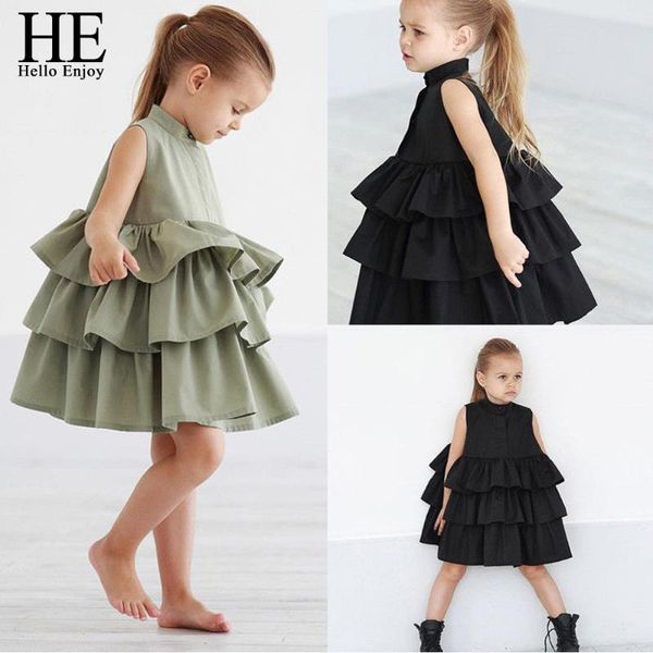 

его привет наслаждайтесь новорожденный детская одежда девочки бальные платья без рукавов cake ruffled пачка пузыря платья лето девушки детей, Red;yellow