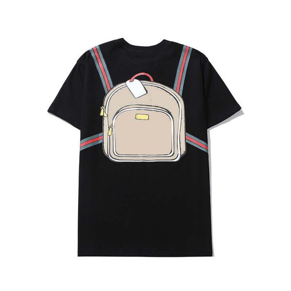

20ss мужская футболка summer casual mens сыпучие тройники ремень сумка printed дышащая вокруг шеи короткими рукавами хлопок смешать азиатски, White;black