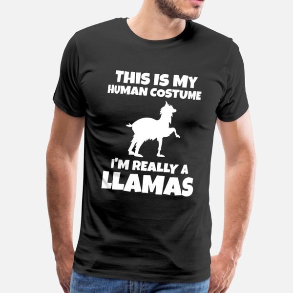 

lama t shirt men printing 100% cotton o neck vintage fitness comfortable spring autumn unique shirt