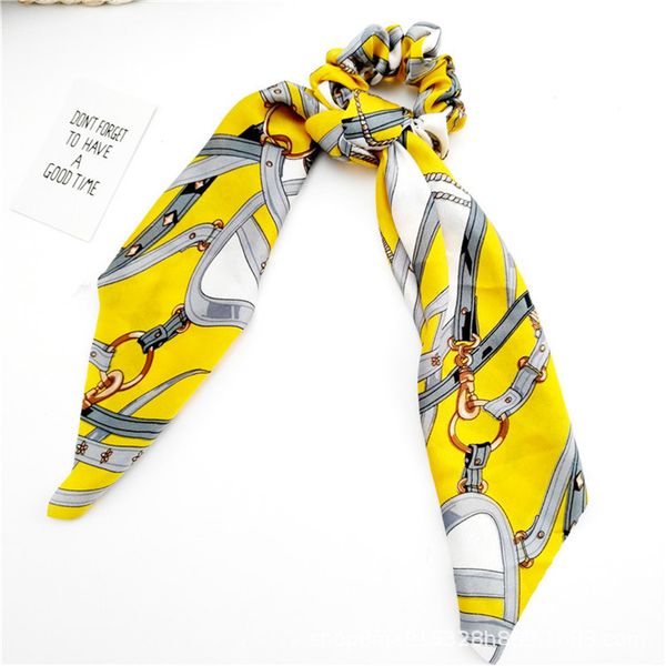 

retro hair headwear accessories french lazy wind long scarf ribbon bow hair rope horsetail flower headdress, Blue;purple