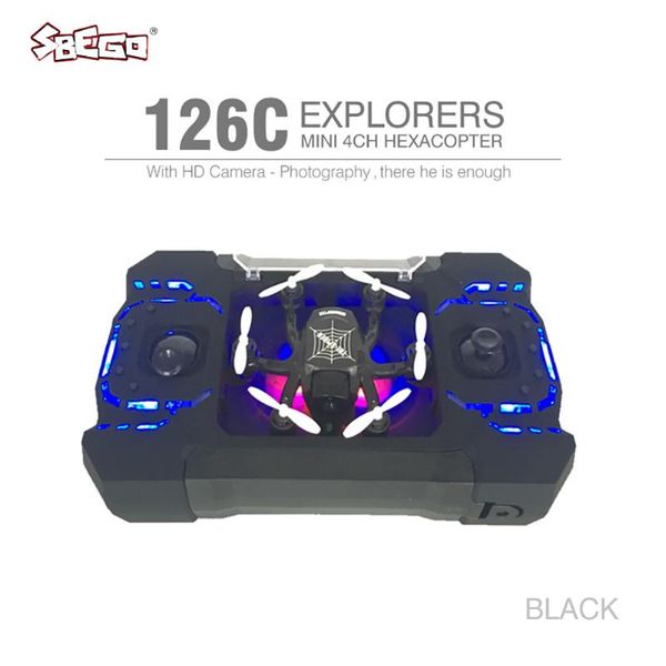 

sbego 126c rc mini 2mp 4ch 6 axis drones hd camera helicopter headless mode rc quadcopter