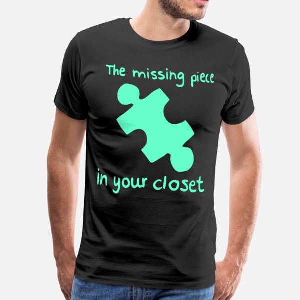 

the missing piece in the closet t shirt men knitted 100% cotton euro size s-3xl letter fitness new fashion spring autumn family shirt