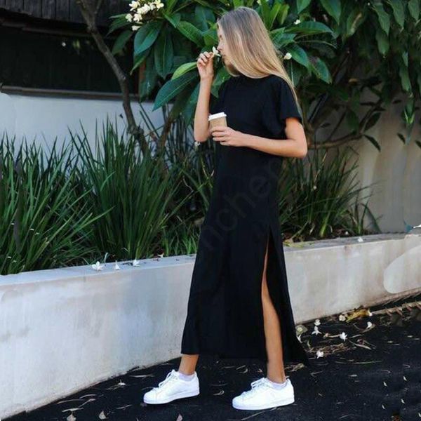 Günlük Elbiseler Bahar Maxi Elbise Kadın Yaz Giysileri Parti Için Seksi Vintage Bandaj Örme Boho Siyah Uzun Artı Boyutu Vestido