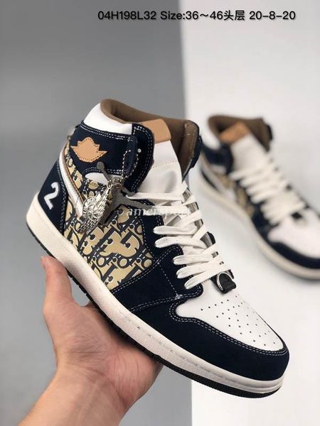 

highest quality2020 oblique new jumpman 1 1s high og mens basketball shoes ice blue desingers high culture wild for men women sneakers s, Black