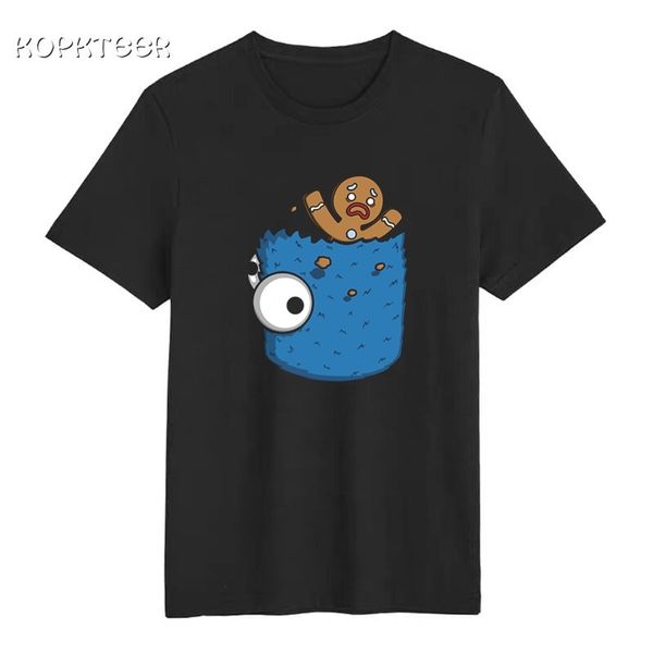 

new t shirt om nom pocket cartoon men t shirts 2019 new summer fashion casual cotton t-shirt hip hop tee camiseta