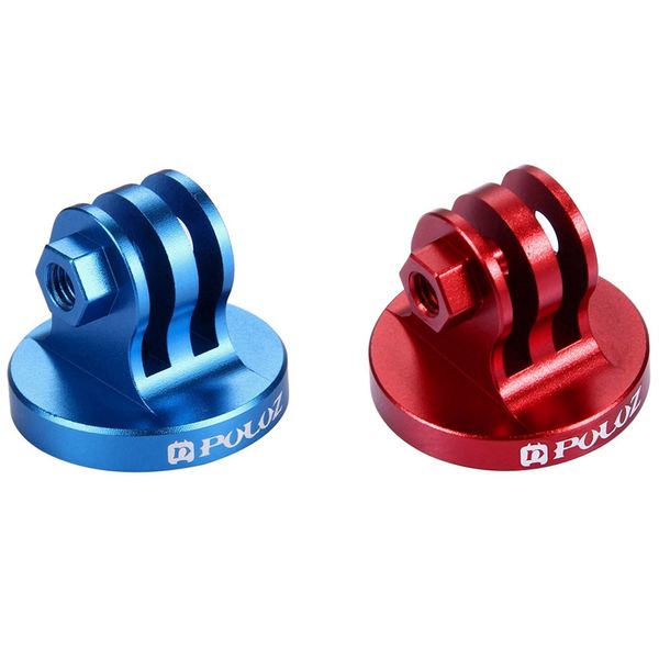 

2x puluz for go pro camcorder tripod mount adapter for hero5 4 session 4 3+3 2 1, yi, sj4000(blue&red