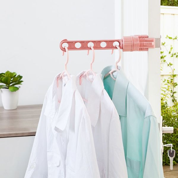 

creative window drying rack window frame snap-in type drying rack multi-function window sill indoor five-hole clothes drying device