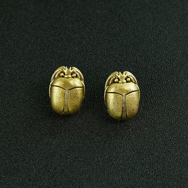 

vintage gold color egyptian pharaoh design jewelry earrings vintage color insect pendant brand jewelry copper, Golden;silver