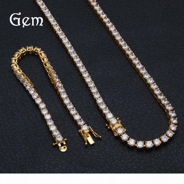 

мода hiphop jewellry set роскошный cz позолоченный браслет hip hop chains для мужчин top baseball chain set, Silver