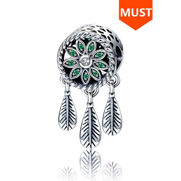 

sg 925 sterling silver charms antique dream catcher beads fit original europe bracelets fashion jewelry making for women gifts