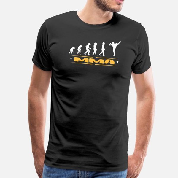 

evolution mma t shirt men customize short sleeve round collar family loose casual summer novelty shirt