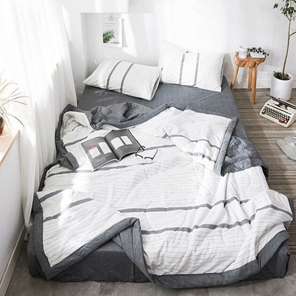 

summer quilt thin quilt 100% cotton lattice soft