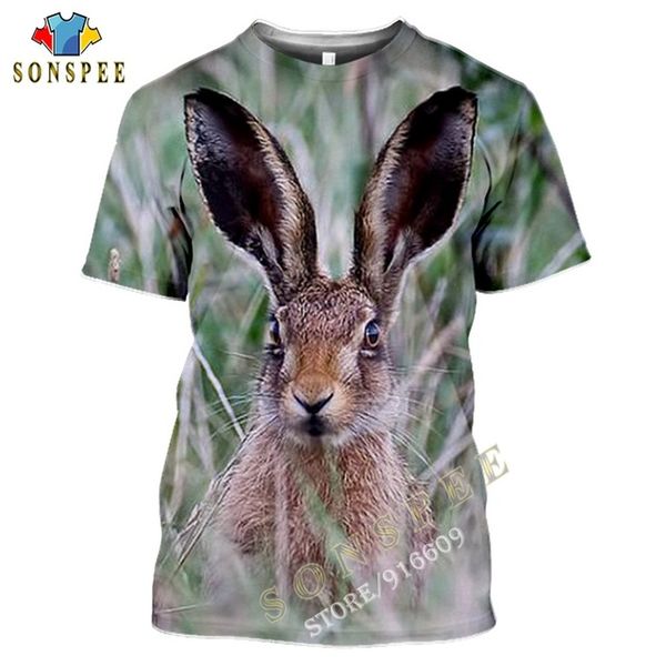 

hunting animal hare cute rabbit summer anime 3d print shirts aesthetic humor hentai men clothing