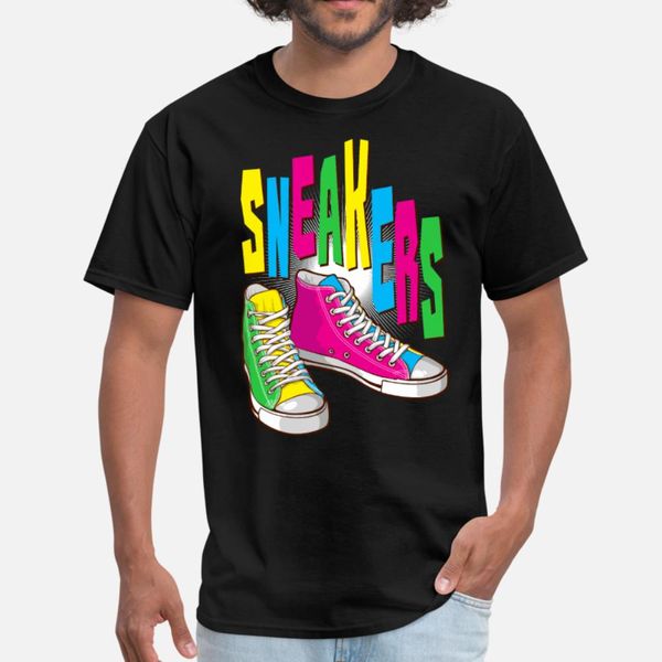 

funky sneakers t shirt men design short sleeve o-neck letters cute comical summer trend shirt